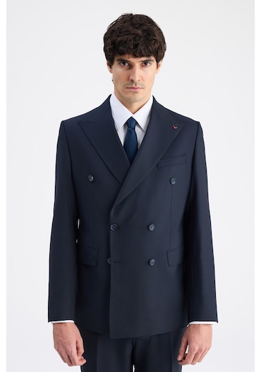 D's Damat Ds Damat Regular Fit Koyu Lacivert Düz Takim Elbise 6he05ob35588m 103