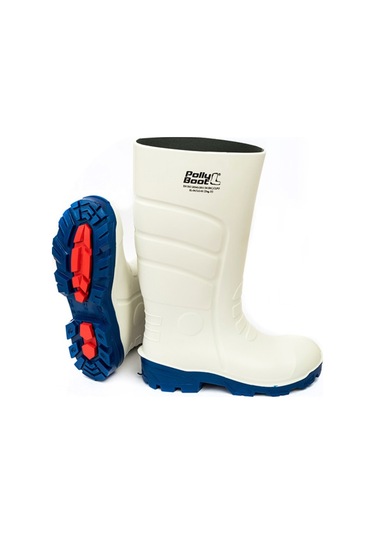 Pollyboot Vega S4 Beyaz Çelik Burunlu Çizme 37-46 Numara Arası