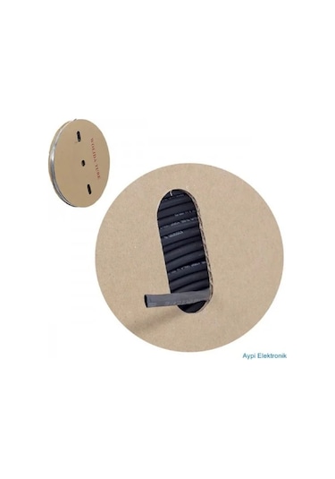 Cat Makaron-10.0 ,siyah/10.0mm 1mt Daralan Makaron