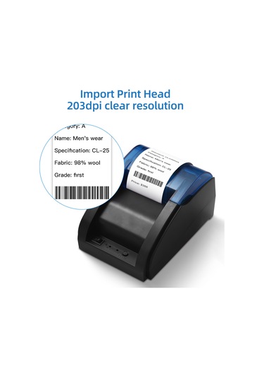 Os7114eu 58 Mm Pos Yazıcı Doğrudan Termal Masaüstü Makbuz Yazıcısı