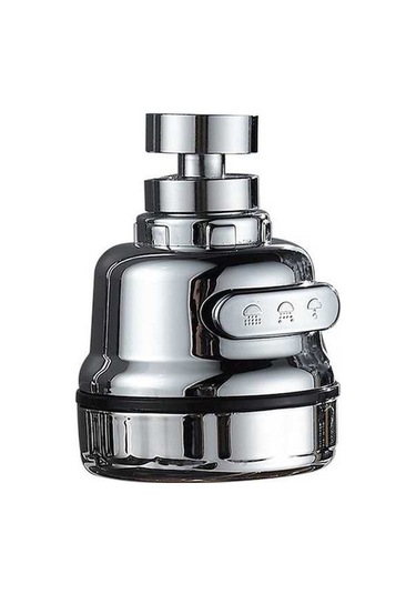 Bosphorusboutique02 Sıçramaya Dayanıklı Musluk, Üçüncü Vites Elektroliz Batarya, Mutfak Bataryası, Evrensel Musluk Genişletici, Sıçramaya Dayanıklı Duş Gümüş Gümüş