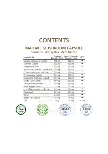 Gökçek Şifa Maytake (Maitake Mushroom Capsule) 60 Kapsül