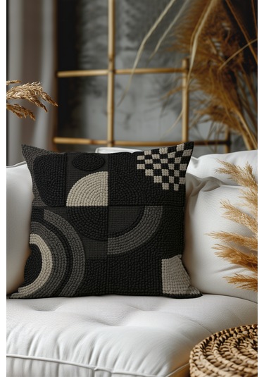 2 Li Nakış Desenli, Çift Taraflı Baskı, Kırlent Kılıfı Seti 04