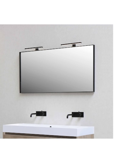 Meriç Dekoratif Led Banyo Aplik 30cm Siyah - 3000k Gün Işığı Siyah