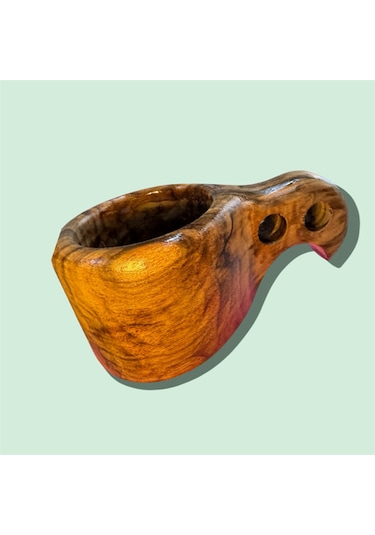 Ahşap El Oyması Kuksa Bardak
