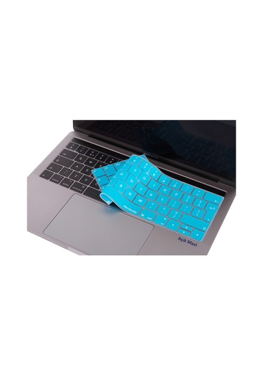 Macbook Uyumlu Pro Klavye Koruyucu Uk-eu İngilizce Touchbarlı A1706 A1989 A2159 A1707 A1990 İle Uyumlu Açık Mavi