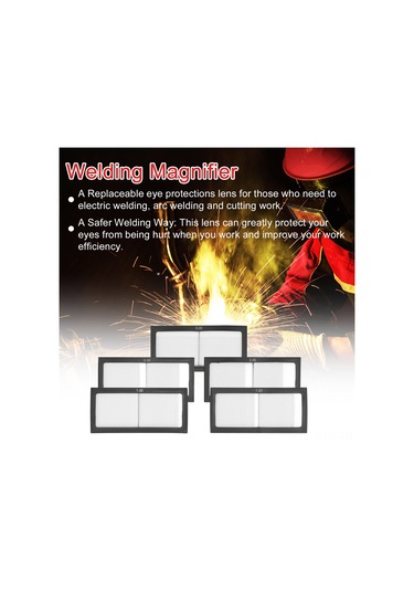 Symbee Kaynak Gözlük Camı - Değiştirilebilir Büyüteçli Cam Lens 1.0/1.5/2.0/2.5/3.0 Diyopter Seçenekli