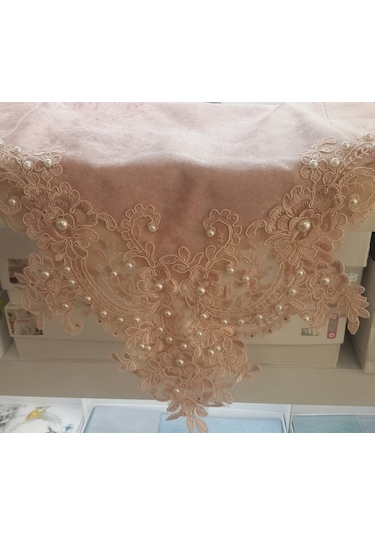 Royal Nazik Rio Kadife 5 Parça Salon Takımı Pudra