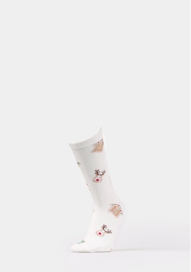 Colins Kadın Ekru Çorap Cl1077640 Q1.v1 Ecr EKru