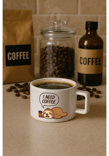 Kahve Fincanı Bardağı - I Need Coffee I Need Coffee