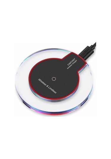 Yifomall Koyu Kırmızı Kiremitli Qı Standardı 5w Hızlı Şarj Destekli Kablosuz Telefon Şarj Cihazı