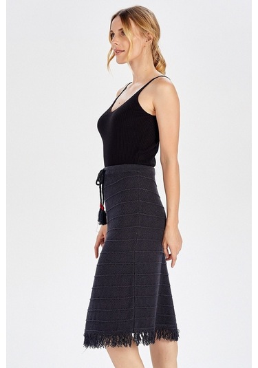 Peraluna Antrasit Renk Bohem Etek Antrasit