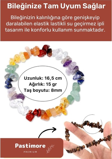 Unisex Doğal Mercan Taşı Bileklik Kırmızı Konsantrasyon Saflık Denge Nazar Çakra Bilekliği Çok Renkli