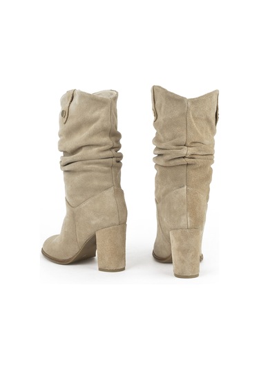 Ziya, Kadın Hakiki Deri Çizme 1531050z25100670k Bej 1531050z25100670k 340 Bej