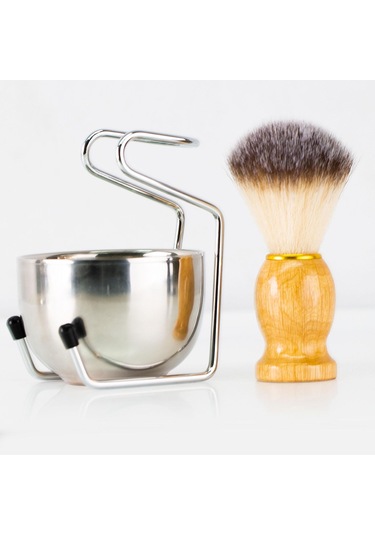 Suntek Kase Ve Fırçalı Paslanmaz Çelik Tıraş Standı