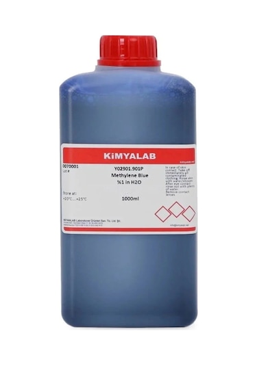 KimyaLab Metilen Mavisi Sudaki Çözeltisi 1 L