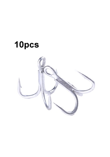 Hengjia Fh061 10pcs Üç Çeneli Tiz Kan Oluk Kancaları, Spesifikasyon: 2, Boyut:2