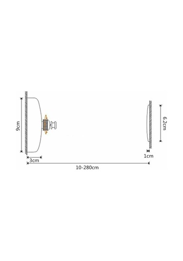 Ayarlanabilir Teleskopik Kurutma Rafı 2,8 M Paslanmaz Çelik Ve Cilalı Krom İç Mekan Dış Mekan B Diğer