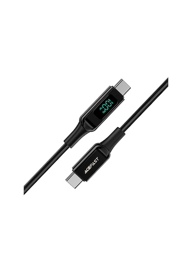 Cbtx Acefast C6-03 İphone 15 Serisi Uyumlu Usb-c To Usb-c 100 W Örgülü Şarj Veri Kablosu 2 M Siyah