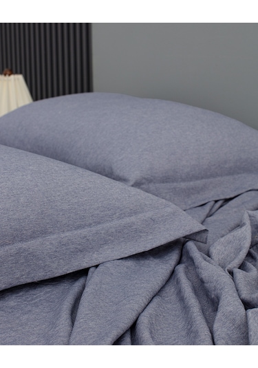 Madame Coco Meleni Tek Kişilik Comforter Set - İndigo Indigo