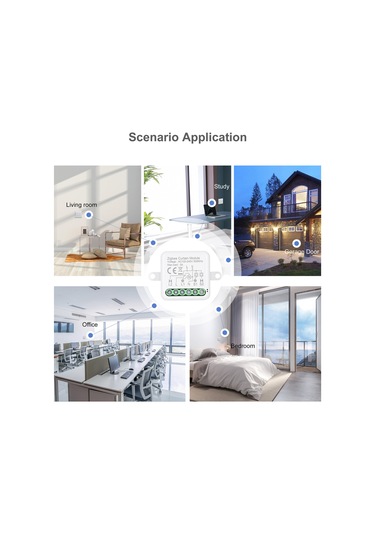 Maiyame Zigbee 3.0 Akıllı Perde Kontrol Modülü - 1 Yol, Kablosuz Komut, Geleneksel Perdeyi Akıllı Hale Getirir, 100-240v, 3a Maksimum Yük Zigbee