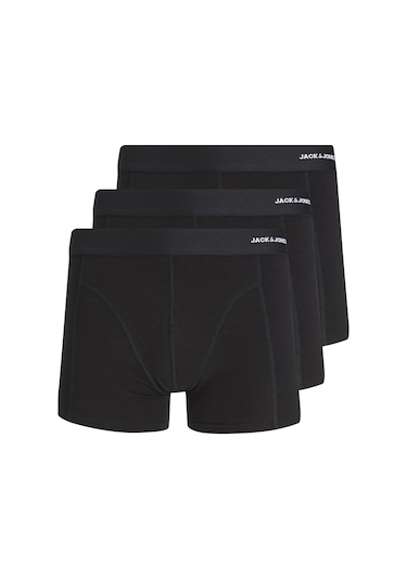 Jack & Jones 12198852 Bambu Erkek Boxer 3'lü Siyah