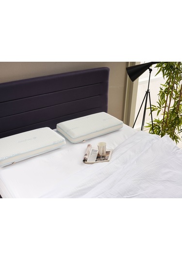 Oxydeep - Yorgunluk Önleyici Yastık - Uyku Düzenleyen Yastık - Nefes Alabilen Ortopedik Visko Yastık 1 Adet Çok Renkli