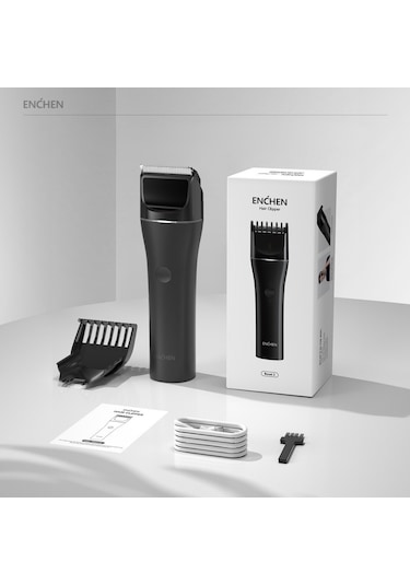 Enchen Boost 2 Siyah Taşınabilir Şarjlı Saç Kesim Makinesi