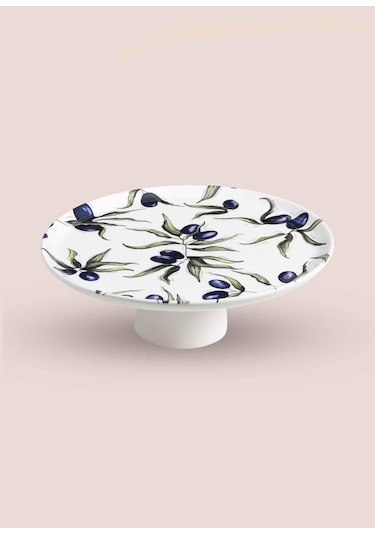 The Mia Olivos Ayaklı Servis Tabağı 10x30 Cm Ovs0010 Çok Renkli