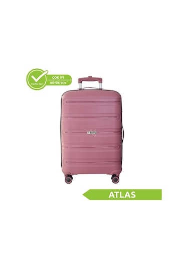 Vegmann Polipropilen Pp Atlas Mürdüm Büyük Boy Valiz Mürdüm