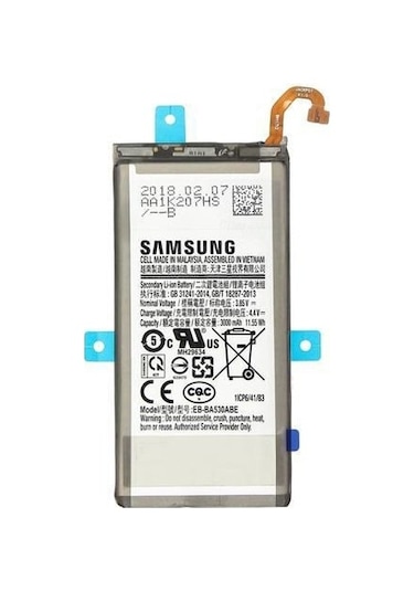 Samsung Galaxy Uyumlu A8 2018 Sm-A530 Eb-Ba530Abe Batarya Pil 3000Mah