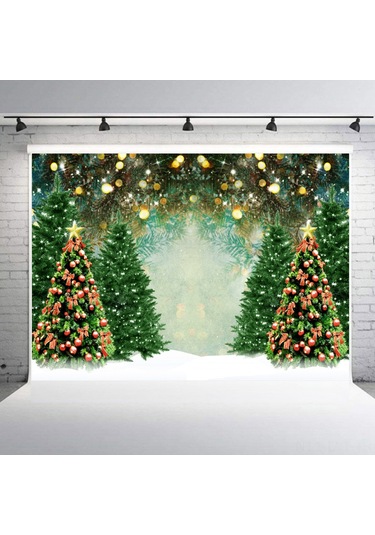 Youtek Noel Temalı 2.1x1.5m Fotoğraf Arka Planı, Poliester Elastik Kumaş, W-848 Modeli