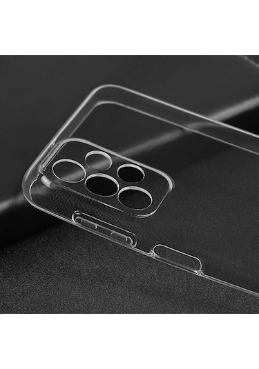 Zore Galaxy Uyumlu A23 Kılıf Msra Süper Silikon Kapak - Renksiz Renksiz