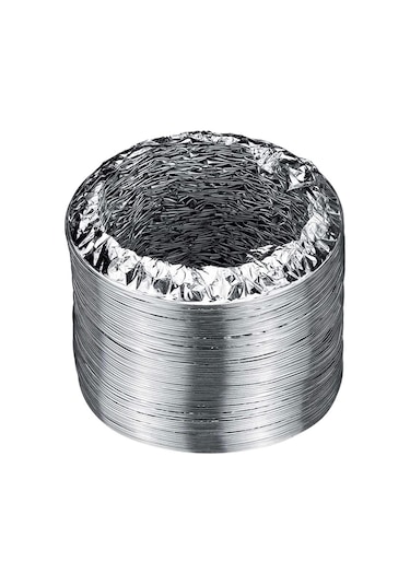 Yapıtaşı Yt120 Aspiratör Davlumbaz Gider Borusu Akardiyon Boru 2m Gümüş