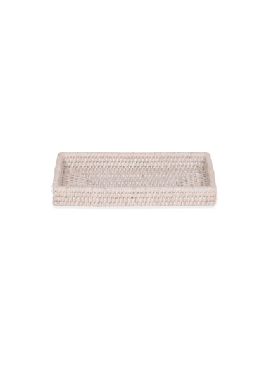 Basket Tepsi, Tezgah Üstü, 24.5xh3x12cm - Beyaz Beyaz