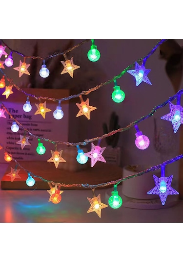 Led Yıldız Işıkları Dizi Tatil Renkli Işıklar Gece Işıkları Açık Kamp Çadırı Noel Dekorasyon Işıkları Diğer