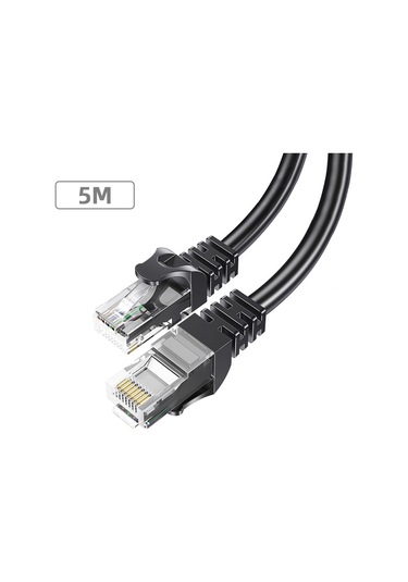 Essager CAT6 LAN RJ45 Ağ Ethernet Kablosu 5 Metre - Yuvarlak Tel Round Wire