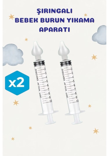 Ultra Lüx 2'li Set Burun Temizleme Aparatı Enjektör Burun Yıkama
