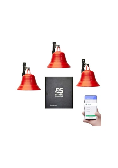 F5 Smart Fabrika Mola Zil Saati Seti Üç Çanlı Set