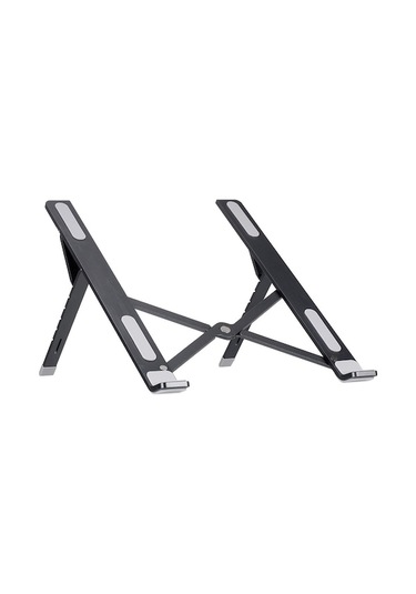 6 Kademeli Ayarlanabilir Taşınabilir Alüminyum Dizüstü Bilgisayar Standı - Gümüş Renk