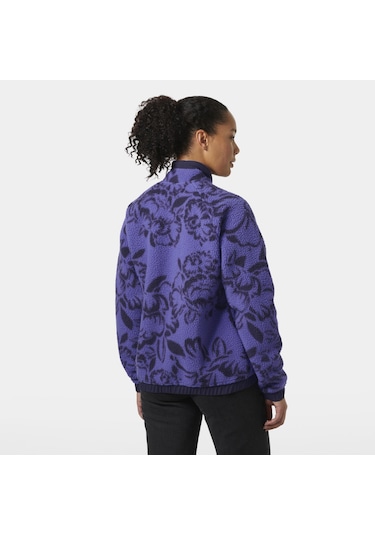 Helly Hansen W Imperial Printed Pile Snap Kadın Polar Mont-31065 Mor
