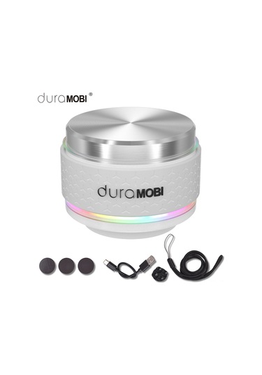 Lemestar Humbird Pro Kemik İletimli Hoparlör - Bluetooth, Rgb Işıklı, Derin Taban, Manyetik Taban, Taşınabilir Mini Ses Sistemi Beyaz, 1 Adet