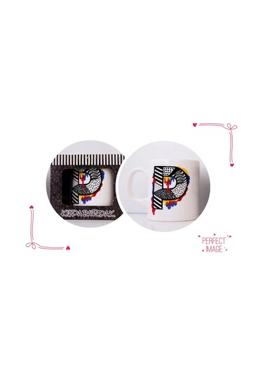 P Harfli Bardak Tasarımı Beyaz