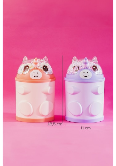 Porsima 044-1 Pvc Şifreli Kilitli Unicorn Kumbara Lila 11x18,5cm