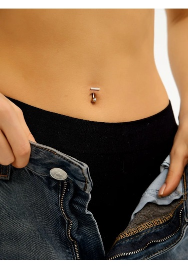 Markiz Navel Piercing 925 Gümüş 397504631 Gümüş