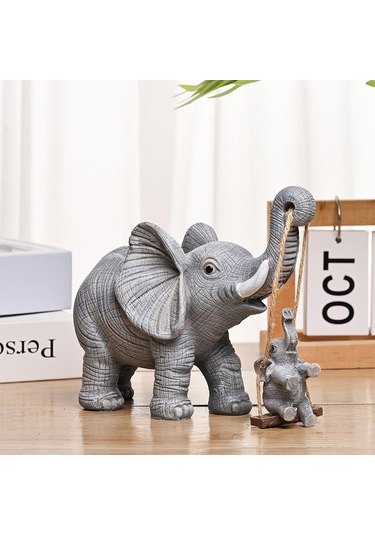 Suntek Fil Heykeli Orta Parça Masa Süsü Düğün Masası 17cmx13,5cm