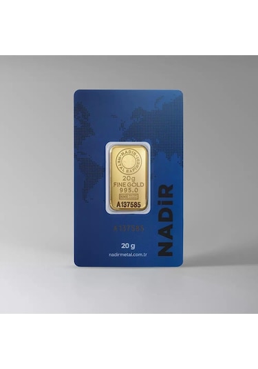 Nadir Gold 24 Ayar 20 Gram Külçe Altın