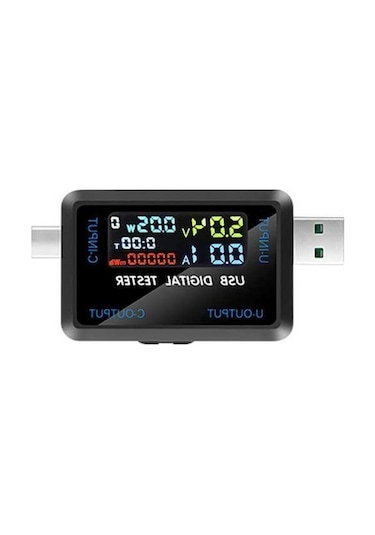 Trendooze Usb Type-c Çoklu Şarj İzleme - Akımlı, Voltajlı Kapasite Ölçümü