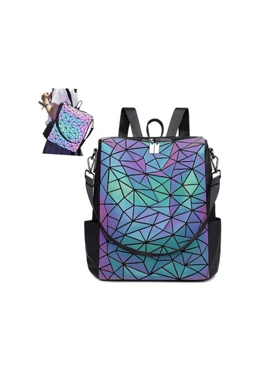 Zyzqstore Parlak Kadın Sırt Çantası, Omuz Askılı Standart, Çıkarılabilir Standart