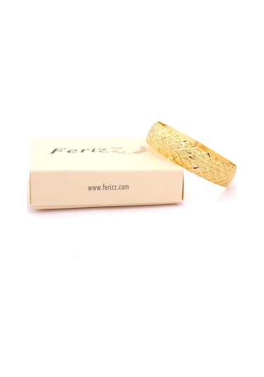 Altın Kaplama Baklava Model 1.5 Cm İmitasyon Bilezik Blz-3132 Altın